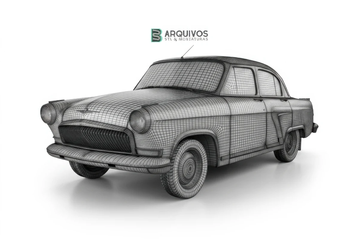 Modelo 3D STL - GAZ 21 Volga — foto 4